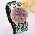 Elegant cheap leopard bangle watches women